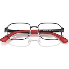 Glasögon & Läsglasögon Ray-Ban RB1060 Optics Kids Bio-Based Black On Rubber Red Montura Rensa Lentes Polariserade 48-16