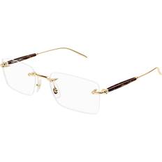 Montblanc Man MB0411O 002 Metal Gold Glasses Size 55
