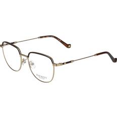 Gold Metal Round Blue-Filter Optical Frames 51