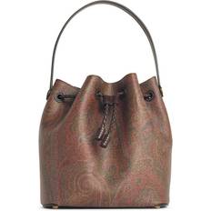 Cotton Bucket Bags Etro Sac Seau Paisley Petit Modèle - Marron