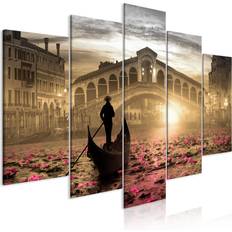 Orange Vægdekorationer Magic Venice 5 Dele Wide Orange 225 x 112.5 cm Vægdekorationer