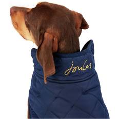 Navy Diamond Quited Pet Coat Small