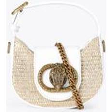 Kurt Geiger Väskor Kurt Geiger Micro Chelsea Hobo Bag - Bone Micro Cross Body Purse - Metallic