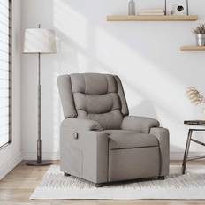 Textil Fåtöljer vidaXL Reclinerfåtölj Taupe Tyg Fåtölj