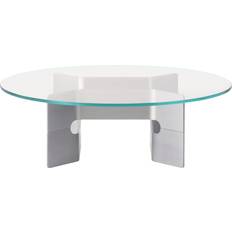 Fredericia Furniture Bord Fredericia Furniture JG Ø98 cm Glass Borstad Aluminium Soffbord
