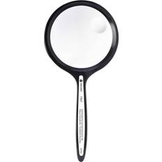 Toolcraft Handheld Magnifier TO-8976468 2 x 4 x Lens Ø 76 mm Black