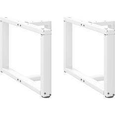 VidaXL Vita Bordsben vidaXL Soffbordsben T-formade 2 St Vit 70 x 25 x 42-43 Bordsben 70cm