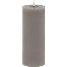 LED Candles Hill Interiors Melt Effect 3.5x9 Grey Wax LED Candle