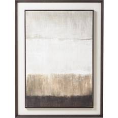 Brown Framed Art Hill Interiors Extra Large Moderno Painting On Linen Mounted In Frame Brown Wood Framed Art