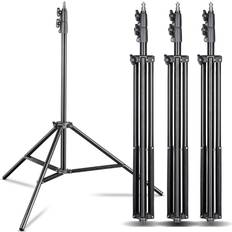 Set of 4 Light Stands 260 cm
