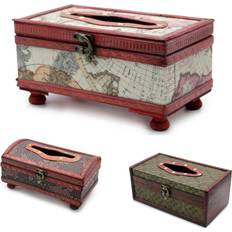 Bon_marché Petites Boîtes Tissue Old Map with Legs Small Box