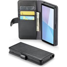 Xperia 10 vi Mobique Ægte Læderetui Sony Xperia 10 VI Sort