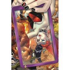 Brown Posters Harley Quinn Selfie 34in x 22in Purple/Brown Poster