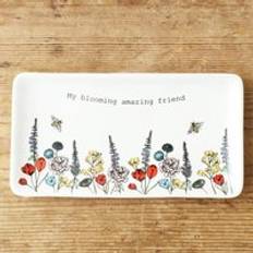 Lisa Angel Long Wildflower Amazing Friend Trinket Dish - White/Purple/Red Decorative Item
