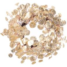 Gul Julepynt BigBuy Home Adventskrans Gylden Plastik 45 x 8 x 45 cm Julepynt