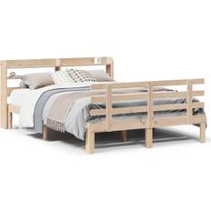 vidaXL Bed Frame with Headboard 150x200 cm King Size