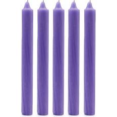 Purple Candles & Accessories Solid Colour Dinner Candles Rustic Lilac Pack of 5 Candle
