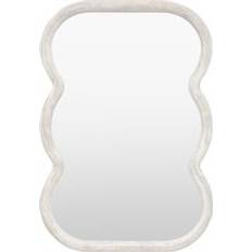 Gallery Direct 90cm Hockley Curved White Rectangle Wall Mirror