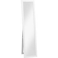 Cheap Floor Mirrors Homcom Rustic Full Length 157 cm White Floor Mirror