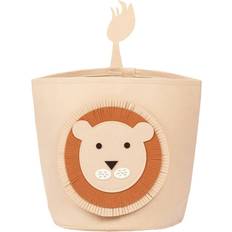 Laundry Baskets Kid's Room on sale OHS Round Lion Felt Toy Storage Organiser Basket