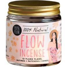 Paper Plane Flow Incense Jar Of 12 Incense Cones Candlestick, Candle & Home Fragrance