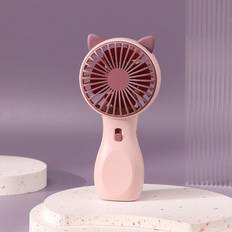 Battery Fans Veishet Small Handheld Usb Charging Four Blade Fan