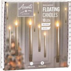 Gold LED Candles Samuel Alexander Set Of 10 15 Cm Floating Gold Battery Candles In Warm White With Remote Control LED Candle 2pcs