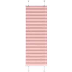 vidaXL Plisségardin Lyserød 40x150 cm Stofbredde 39,4 cm Polyester
