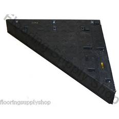 Black Shower Stools Goof Proof GPSS-3024 Triangle Tiled Shower Seat