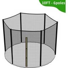 GreenBay Premium Replacement Safety Enclosure Net 10FT 305cm 6 Poles Trampoline