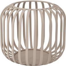 Beige Lanterner Home Styling Collection Lampion Metalowy Mały Minimalistyczny Ø 15 x 13 cm Lanterne