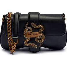 Just Cavalli Iconic Snake Style 7 Crossbody Bag - Black