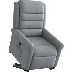Reclinerfåtöljer på rea vidaXL Elektrisk Reclinerfåtölj Med Uppresningshjälp Ljusgrå Tyg Fåtölj