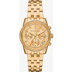 Michael Kors MK Mini Ritz Pavé Gold-Tone Watch