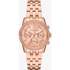 Michael Kors Bryant Pavé Rose Gold Tone Watch
