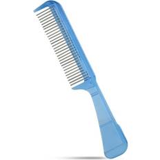 Hair Doctor Handle Comb with Silky Smooth Rotating Teeth Reduces 30 Stainless Teeth Ice Blue