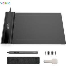 Graphics Tablets Veikk Techonline, Graphics Board Online S640 Tablet 6 Nibs Compatible With Windows X 4 Inch Os Android Inch Area 8192 Battery-free Stylus 8 Pen Stylus 8 Pressure Art Tablet 8192 Pressure Art Black