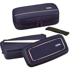 Thermos Kitchen Storage Thermos Bento Box Fresh Lunch Box 600ml Navy - Blue Food Container 0.16gal