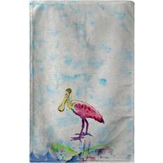 Pink Kitchen Towels Betsy Drake KT530 Pink Spoonbill Kitchen Towel Pink