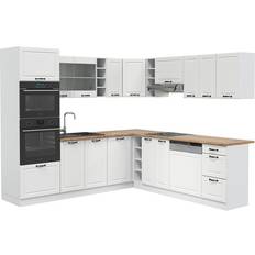 Cocinas Equipadas VICCO Cocina Esquinera R-Line - Blanca/Blanca