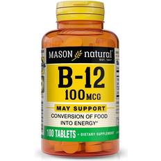 Mason Natural Vitamin B-12 100 MCG Conversion Of Food Into Energy 100 Tablets