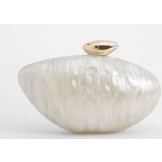 Gold Clutches boohoo Marbled Acrylic Clutch Bag - Gold