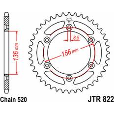JT Rear Sprocket 44 T 520 P JTR822.44