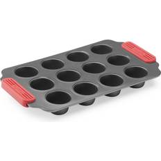 Silicona Moldes para Magdalenas Lekue Mini Muffins Antiadherente 12 Cav Rojo Molde para Magdalenas