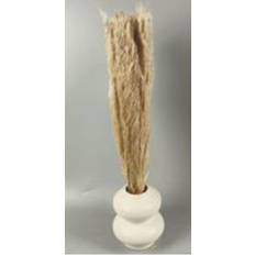 Atmosphera Blumenarrangement Mit Glen Keramikvase H42 cm Beige Vase