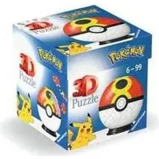 Ravensburger 3D-pussel Ravensburger Pokémon Pokeball 55 Bitar 55 Bitar