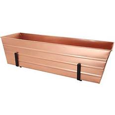 2 x 6 Railings Flower Box with Brackets Copper Large