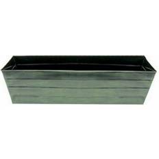 Galvanized Tin Window Box - Powder Coated in Green Patina - Large