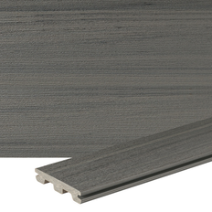 Timber TimberTech Prime 1-in x 6-in x 12-ft Sea Salt Grey Grooved Composite Deck Board in Gray ESGV5412ST