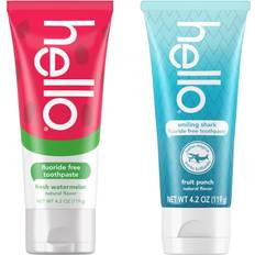 Hello Smiling Shark and Fresh Watermelon Toothpaste Pack 4.2 oz